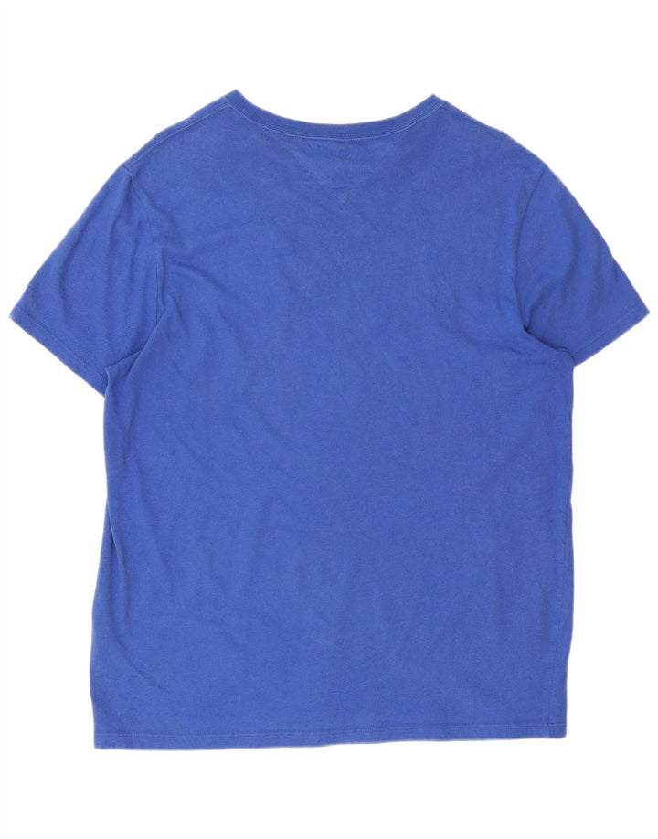 Tommy Hilfiger Herre Regular Graphic T-Shirt Top Lille Blå Bomuld