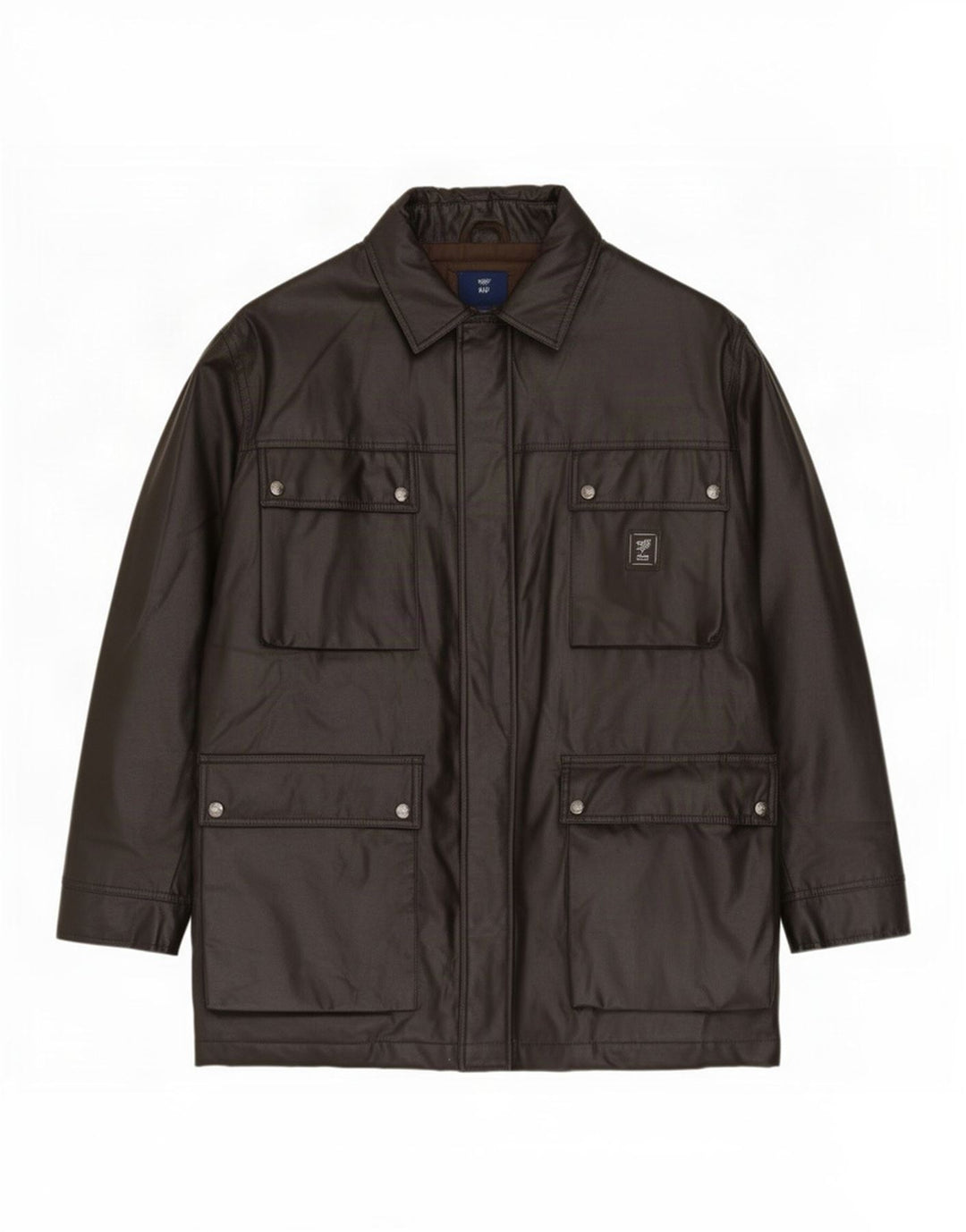 Piero Guidi Herre Utility Jacket UK 40 Large Black Cotton