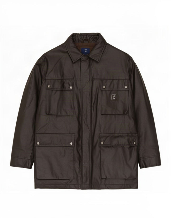 Piero Guidi Herre Utility Jacket UK 40 Large Black Cotton