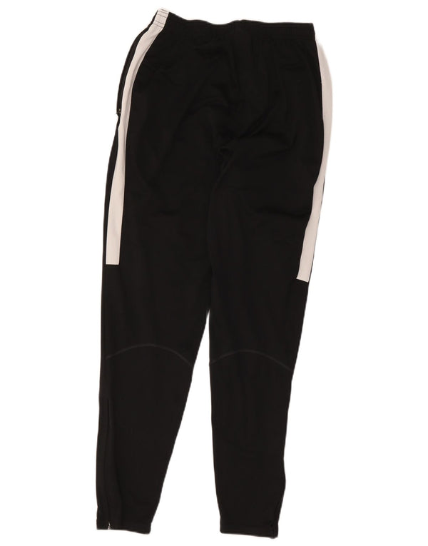 Nike Dame Dri Fit træningsdragt Bukser UK 12 Medium Sort Colourblock