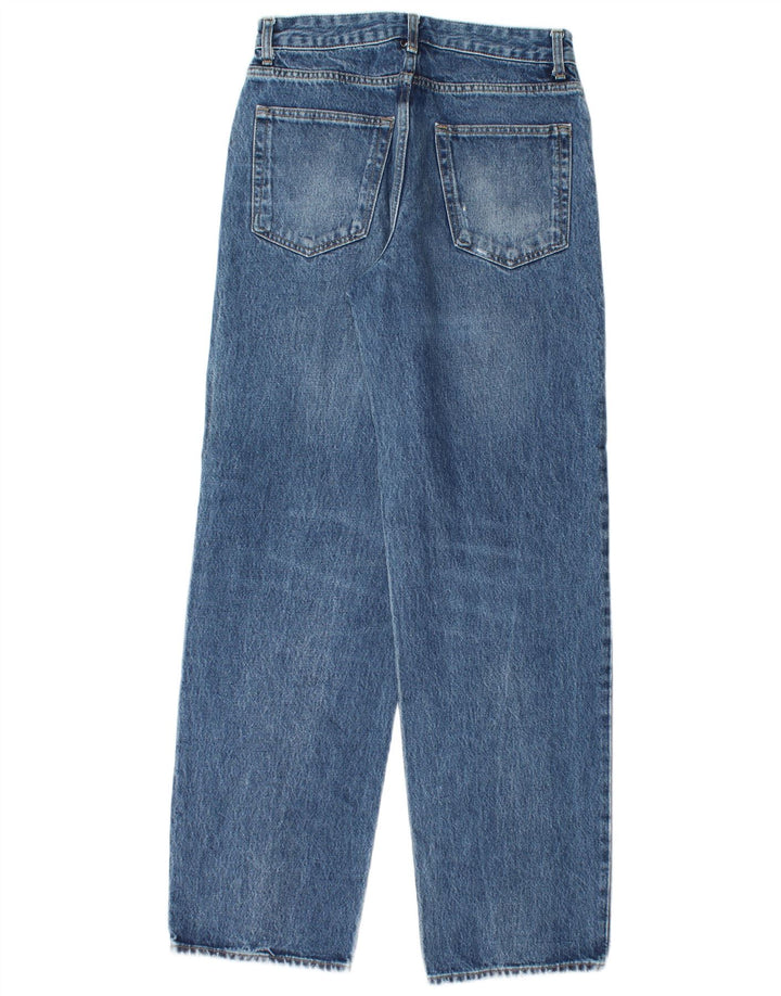 Zara Dame Straight Jeans EU 38 Small W28 L32 Blå