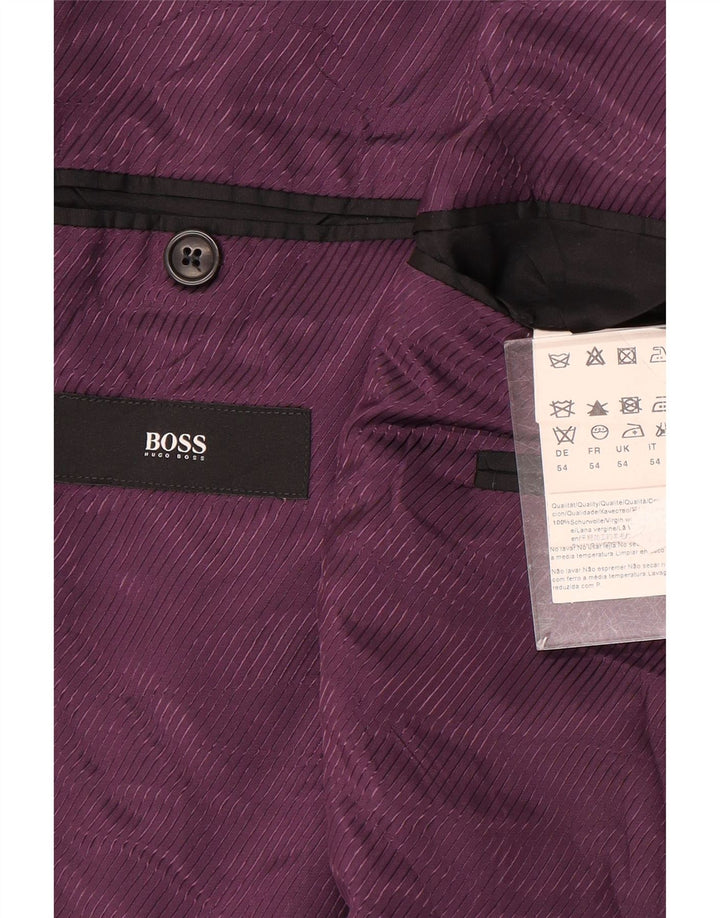 Hugo Boss Herre 2-knaps blazerjakke EU 54 2XL Grå Uld