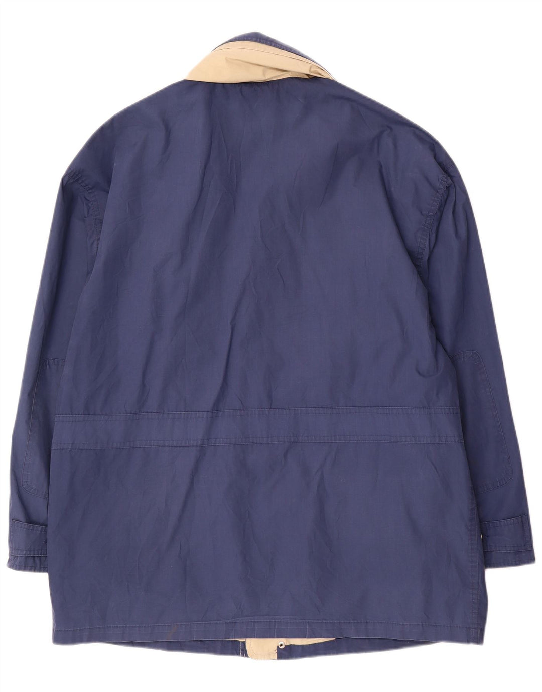 Vintage Herre Utility Jacket UK 42 XL Navy Blue Polyester