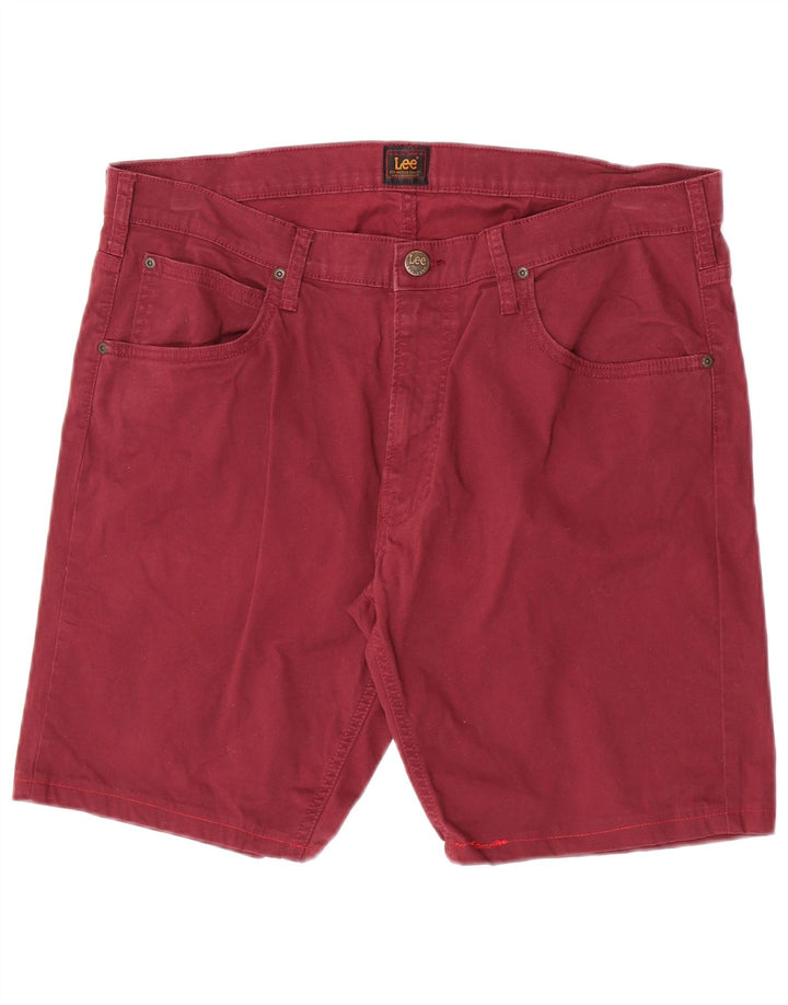 Lee Casual Shorts til mænd W38 XL rødbrun bomuld