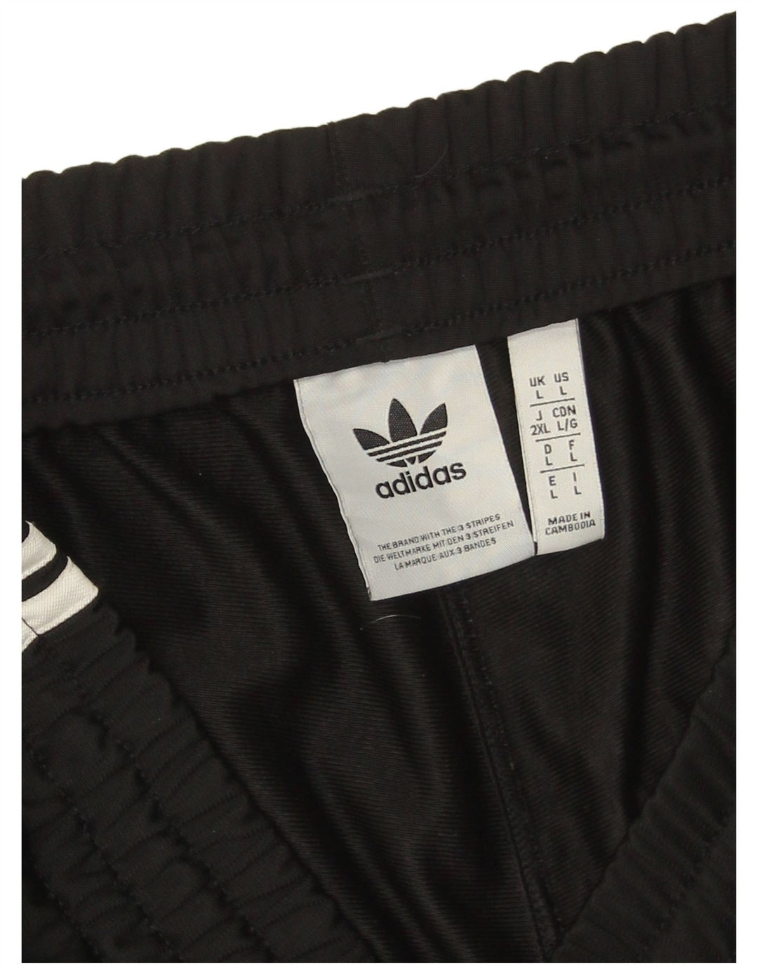 Adidas Sportsshorts til mænd, store sorte polyester