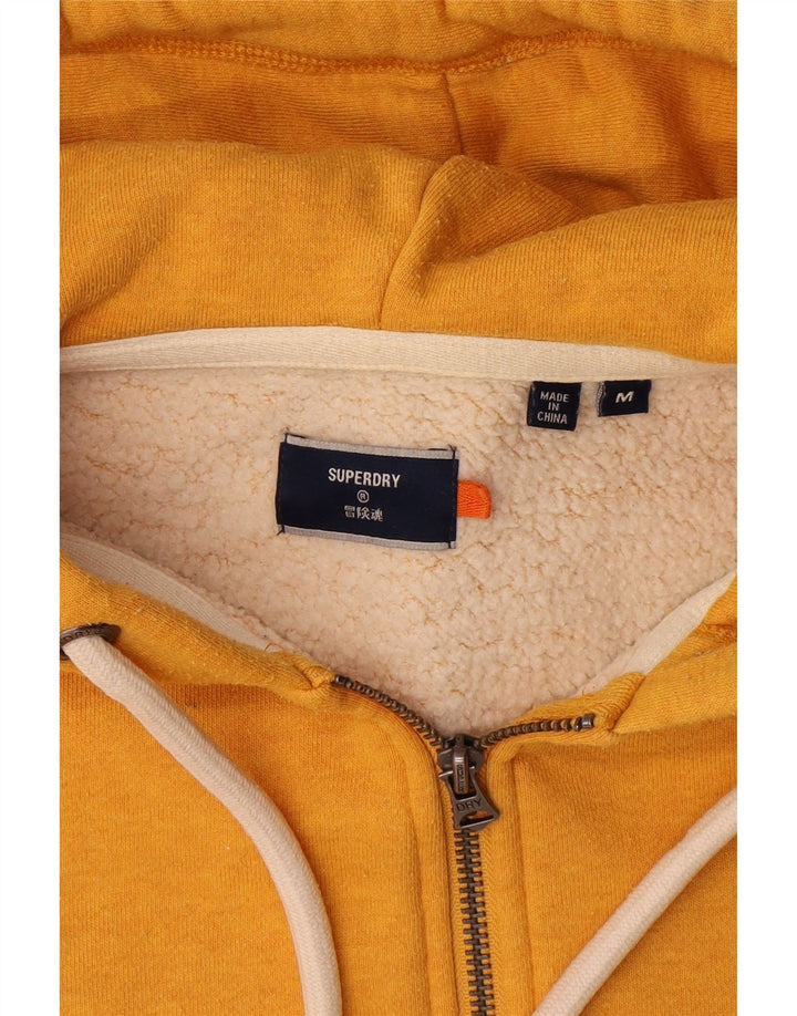 Superdry Hættetrøje med lynlås til mænd Medium gul bomuld