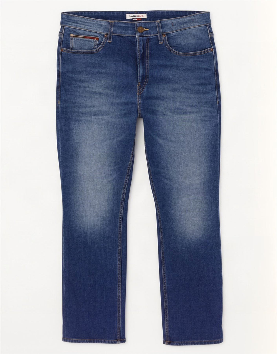 Tommy Hilfiger Herre Slim Jeans W32 L32 Blå Bomuld