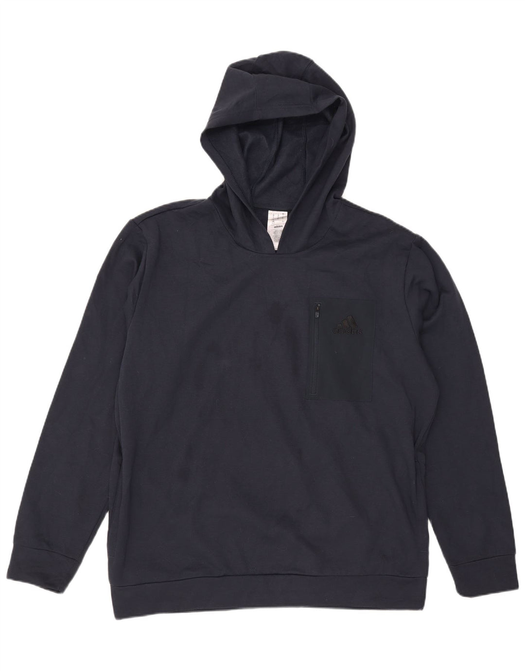 Adidas hættetrøje til mænd XL marineblå polyester