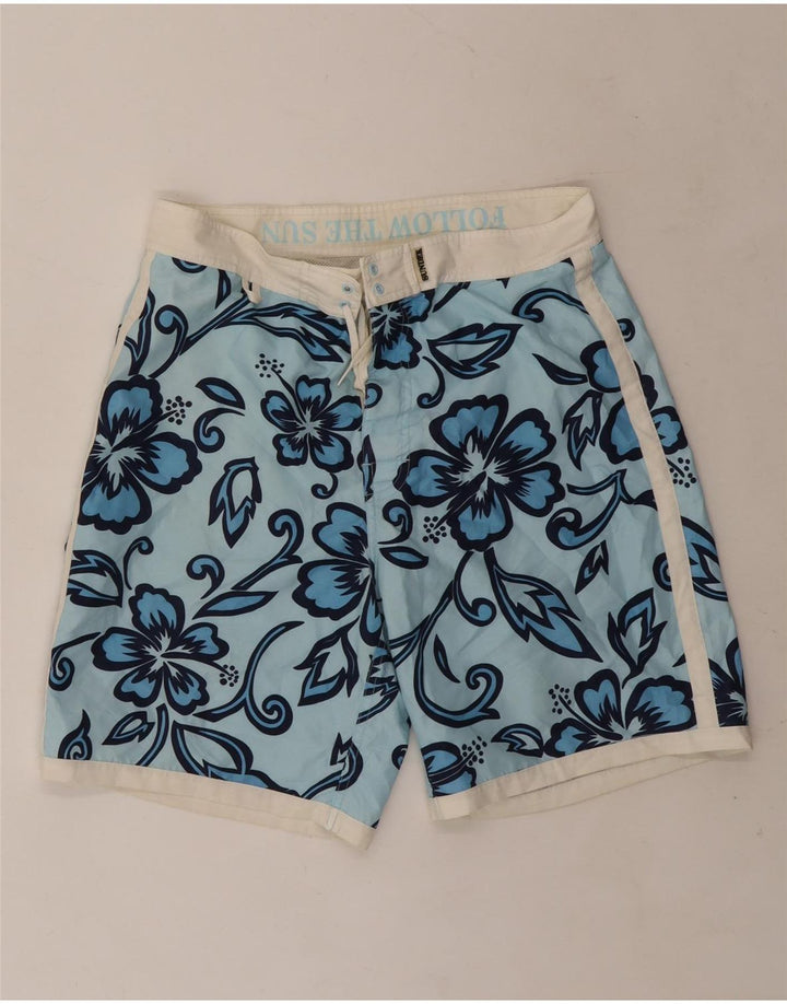 Sundek Herre badeshorts Medium Blue Floral Polyester