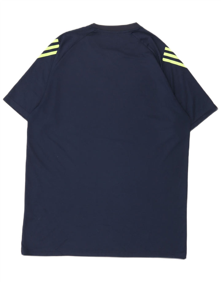 Adidas Herre Aeroready T-Shirt Top 2XL Navy Blue Polyester