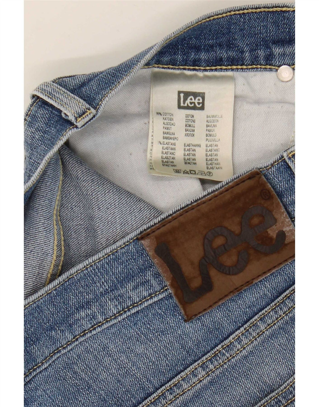 Lee Herre Luke Slim Jeans W32 L32 Blå Bomuld