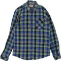 TOMMY HILFIGER Mens Shirt Medium Blue Check Cotton Vintage Tommy Hilfiger and Second-Hand Tommy Hilfiger from Messina Hembry 
