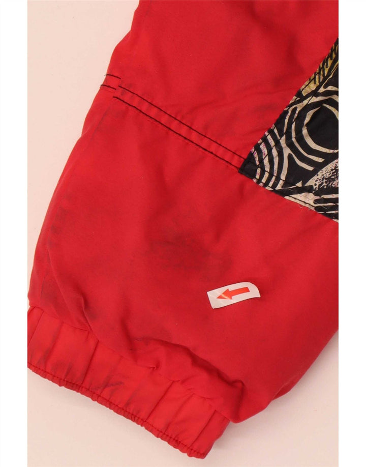 Capt. Cook Herre grafisk skijakke UK 40 Large Red Colourblock Polyamid