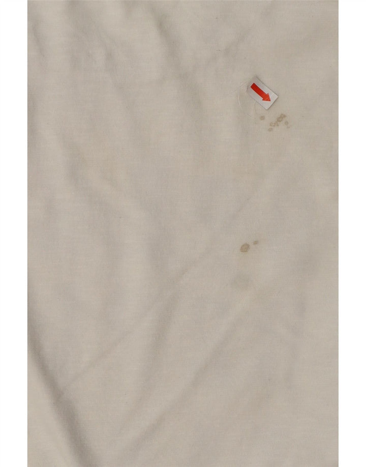 SUPERDRY Herre grafisk top Langærmet stor hvid bomuld