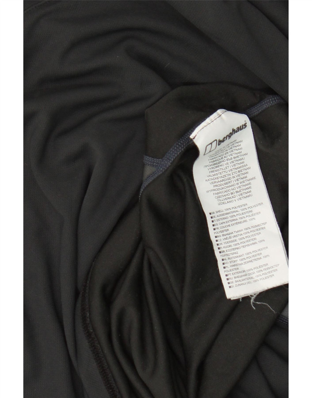 Berghaus Herre T-Shirt Top Stor Sort Colourblock Polyester