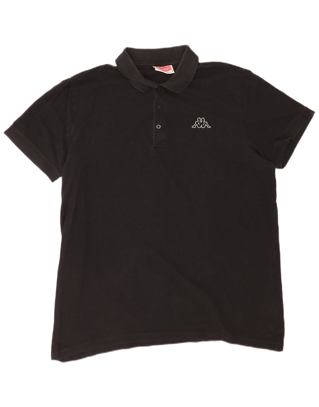 Kappa herre poloshirt 2XL sort bomuld