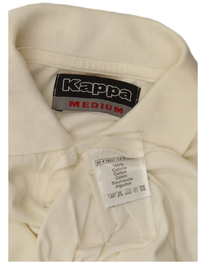 Kappa herre poloshirt Medium hvid bomuld