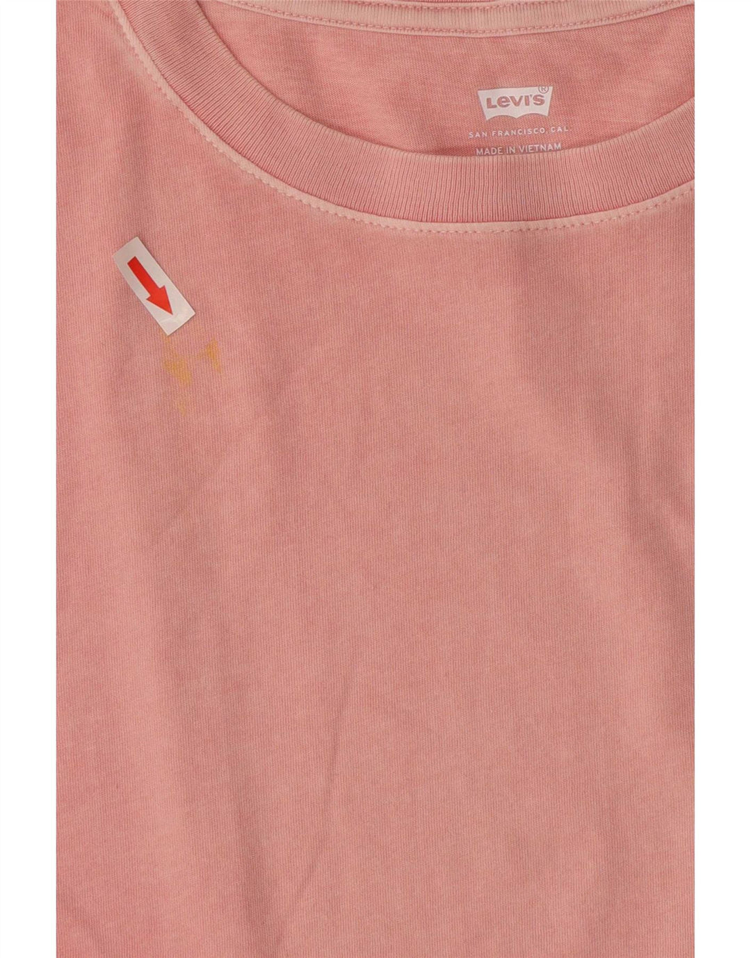 Levi's Dame Oversized grafisk T-shirt Top UK 10 Small Pink