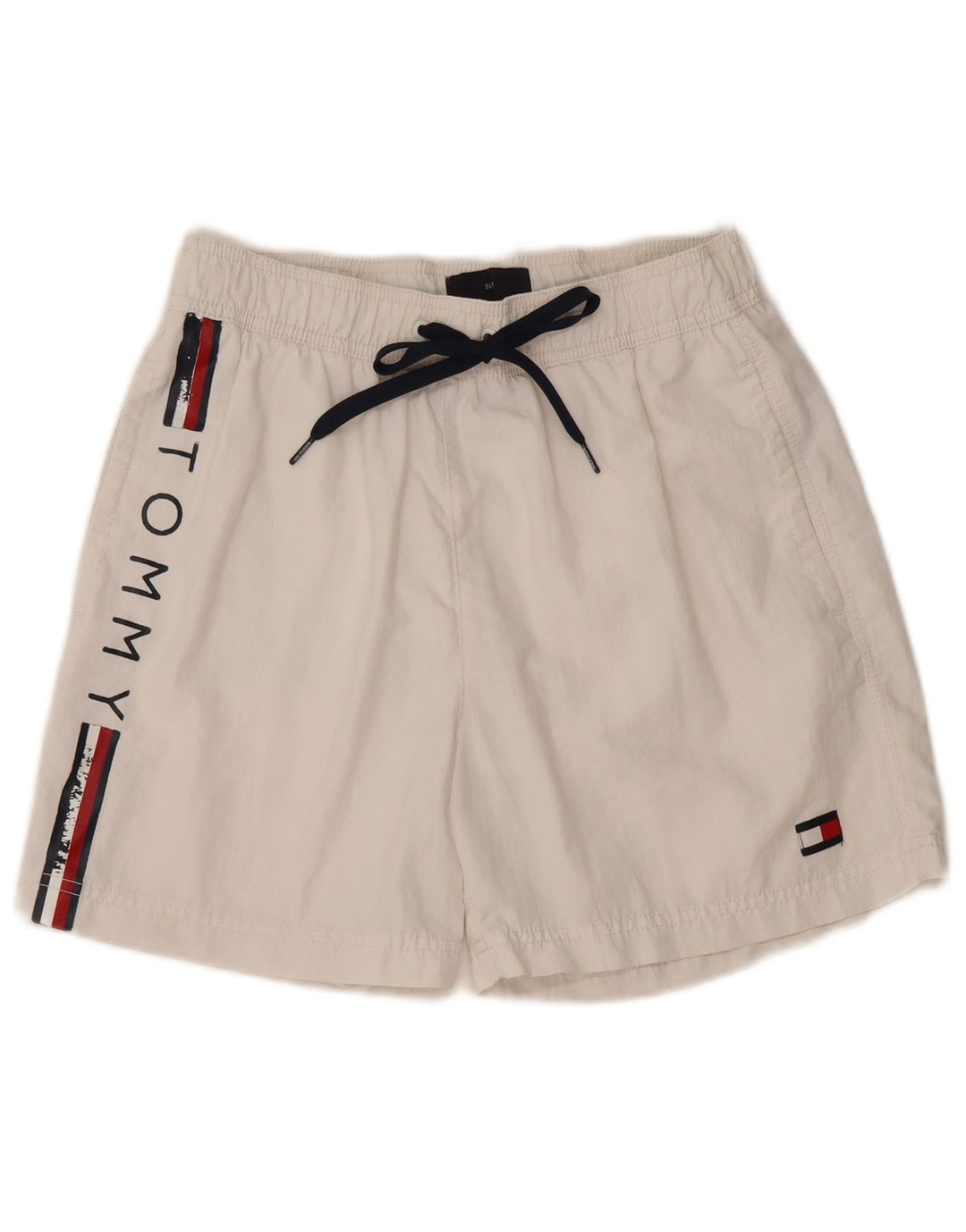 Tommy Hilfiger Grafiske svømmeshorts til kvinder UK 12 Medium White