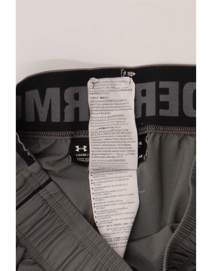 Under Armour Herre Heat Gear Graphic Sports Shorts Medium Grey Polyester