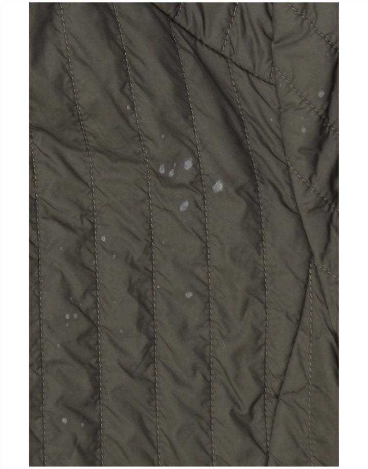 ARMANI JEANS Polstret jakke til mænd UK 36 Small Khaki Polyamid