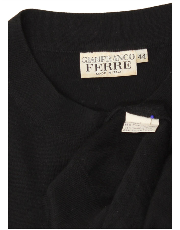 Gianfranco Ferre Dame Grafisk Drop Waist Dress IT 44 Medium Sort