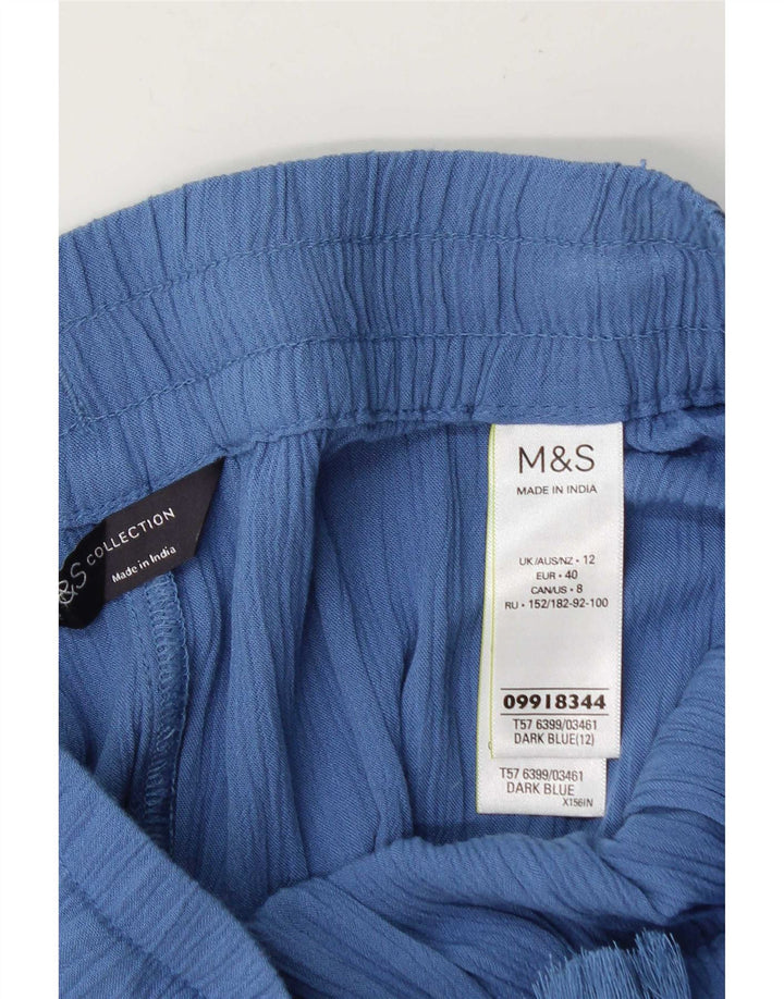 Marks & Spencer Dameshorts UK12 Medium W30 Blue Viscose