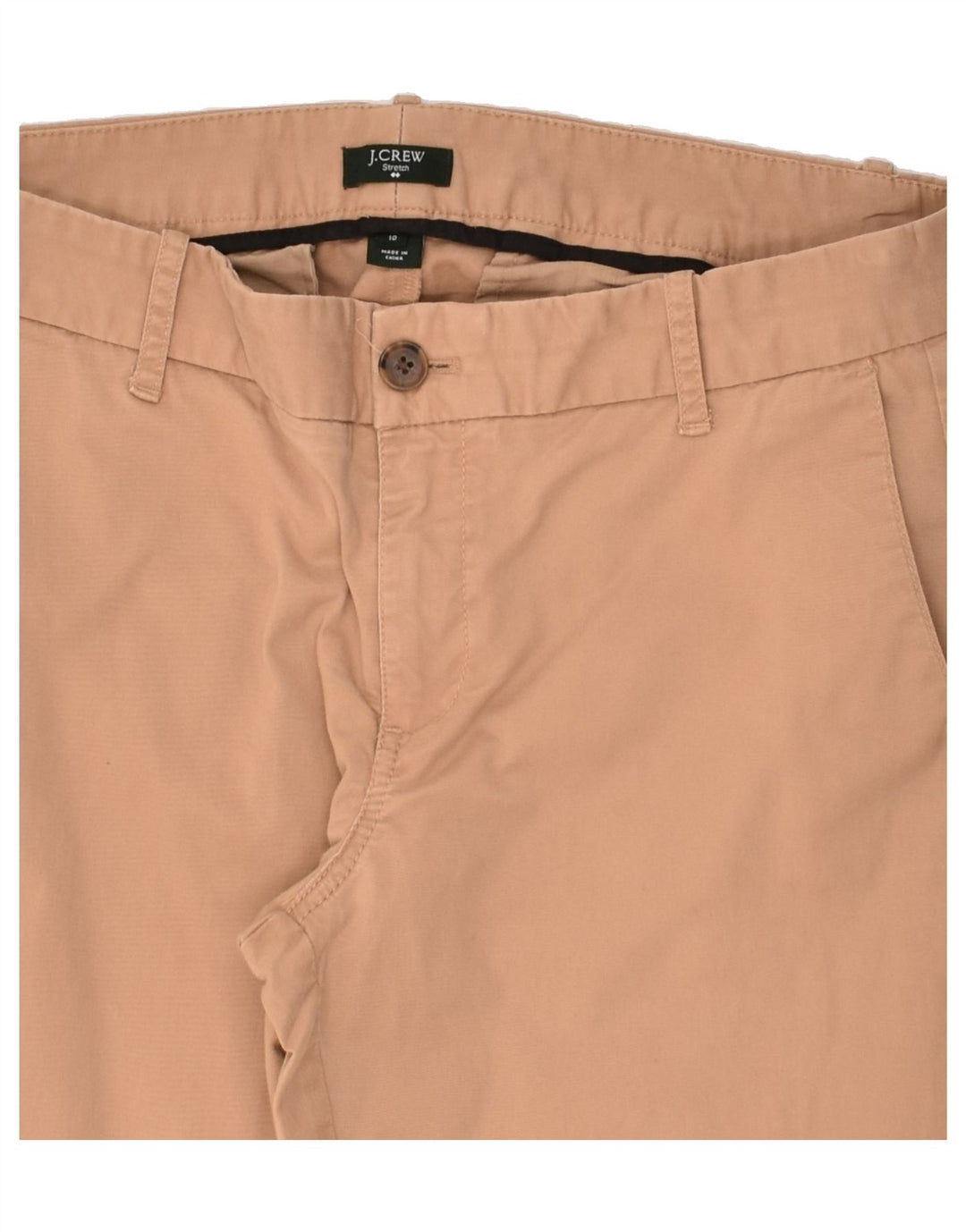 J. CREW Womens Stretch Slim Chino Trousers US 10 Large W32 L26 Brown | Vintage J. Crew | Thrift | Second-Hand J. Crew | Used Clothing | Messina Hembry 