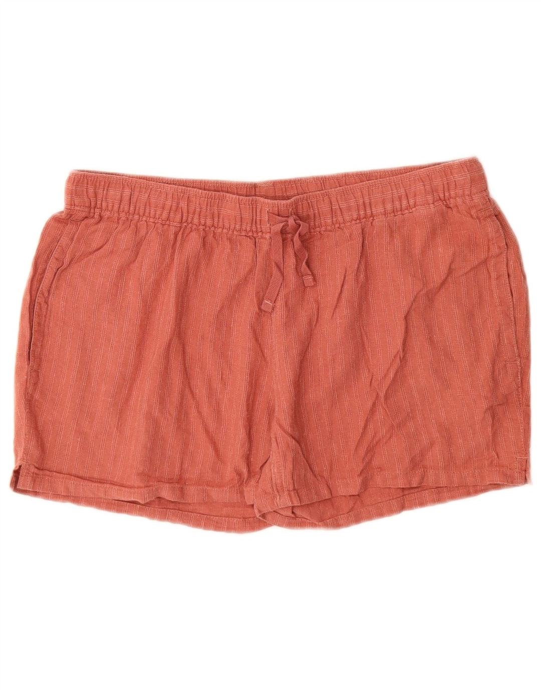 PATAGONIA Chino Shorts til kvinder Små W27 rødbrun stribet hamp