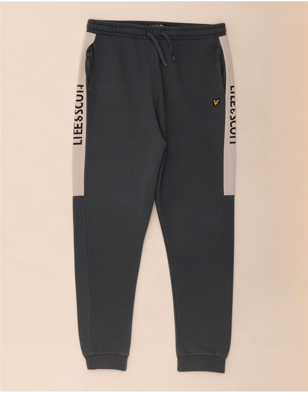Lyle & Scott Boys Træningsdragt Bukser Joggers 14-15 år Grå Colourblock