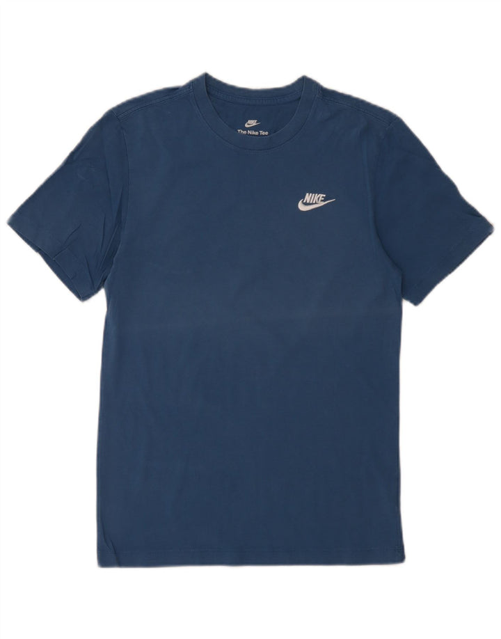 Nike T-shirt top XS blå bomuld til mænd