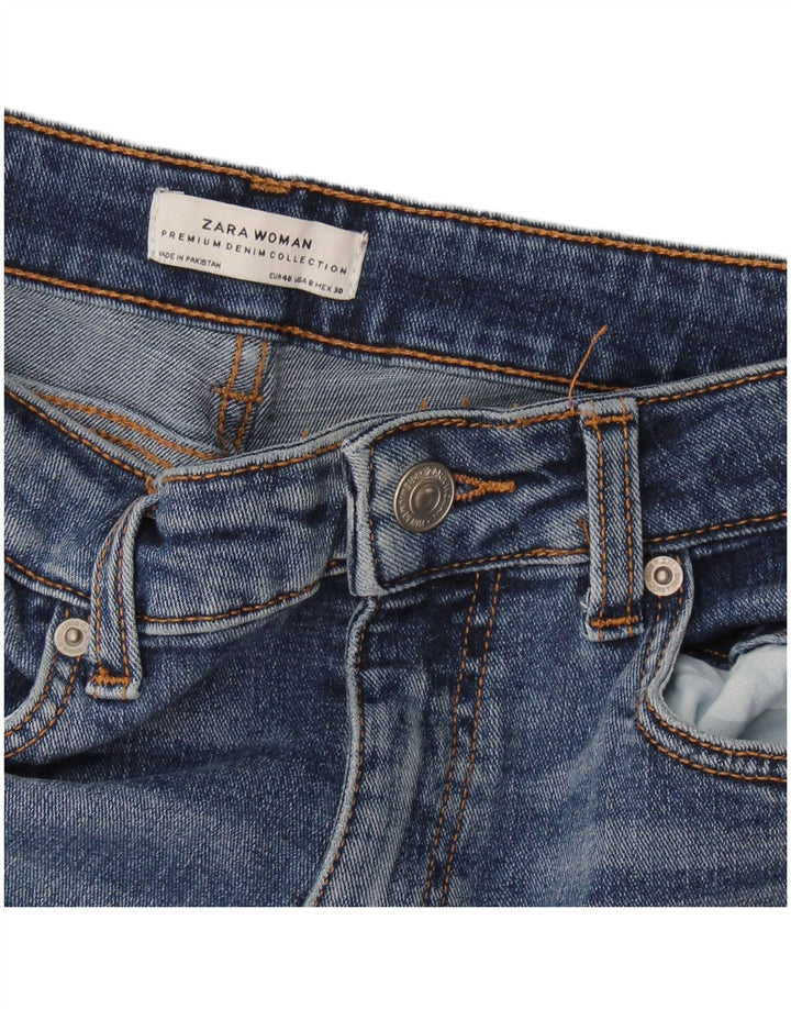 Zara Dame Skinny Jeans EU 40 Medium W30 L27 Blå