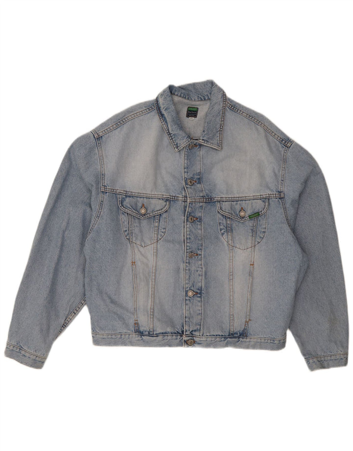 Benetton Herre denimjakke IT 52 XL Blå Bomuld