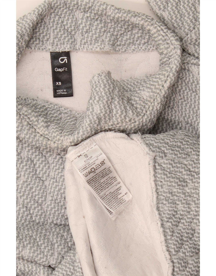 Gap Womens Oversized Sweatshirt Jumper UK 6 XS Gråstribet polyester
