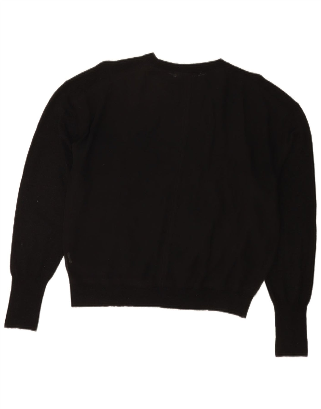Zara Dame Oversized Boat Neck Jumper Sweater UK 14 Medium Black