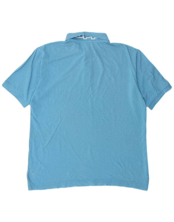 Kappa Herre grafisk poloshirt XL blå bomuld