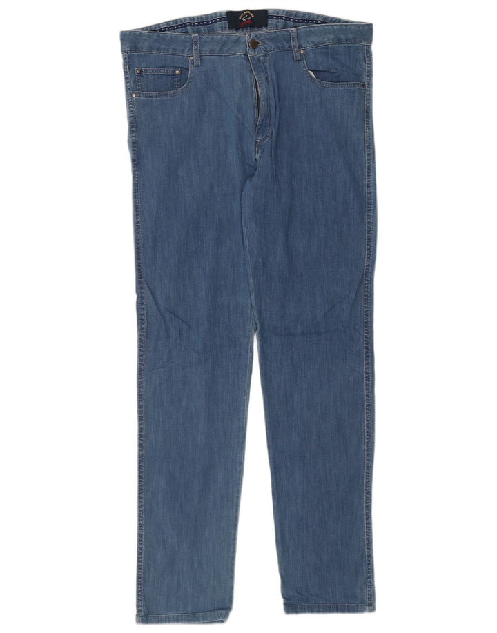 Paul & Shark Herre Stretch Straight Jeans W38 L33 Blå Bomuld