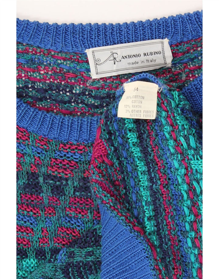 Rantonio Rubino Herre Boat Neck Jumper Sweater IT 54 XL Flerfarvet