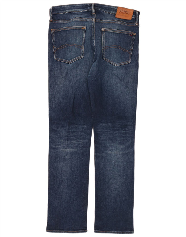 Tommy Hilfiger Straight Jeans til mænd W34 L32 Blå Bomuld