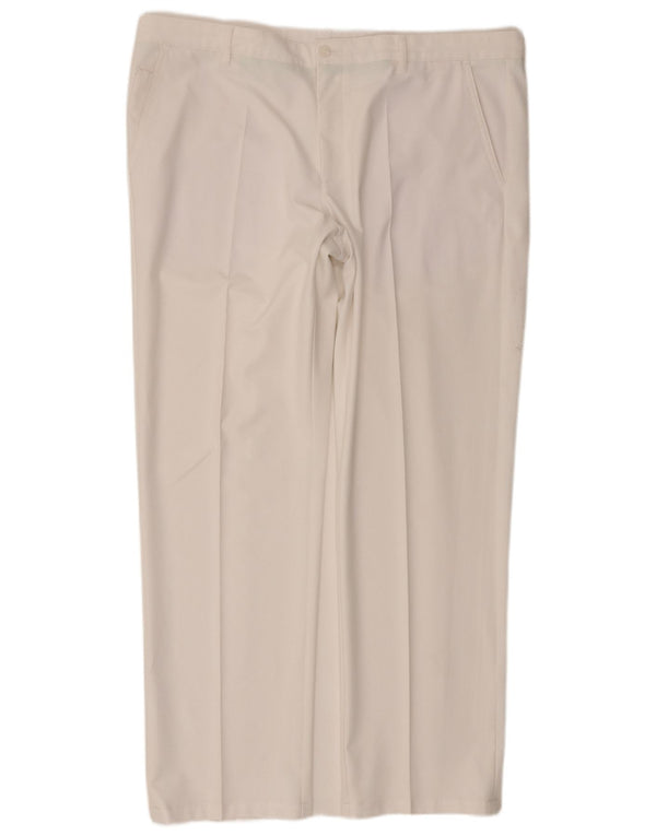 Hugo Boss Herre Slim Fit Chino Bukser IT 56 3XL W40 L30 Hvid Polyester