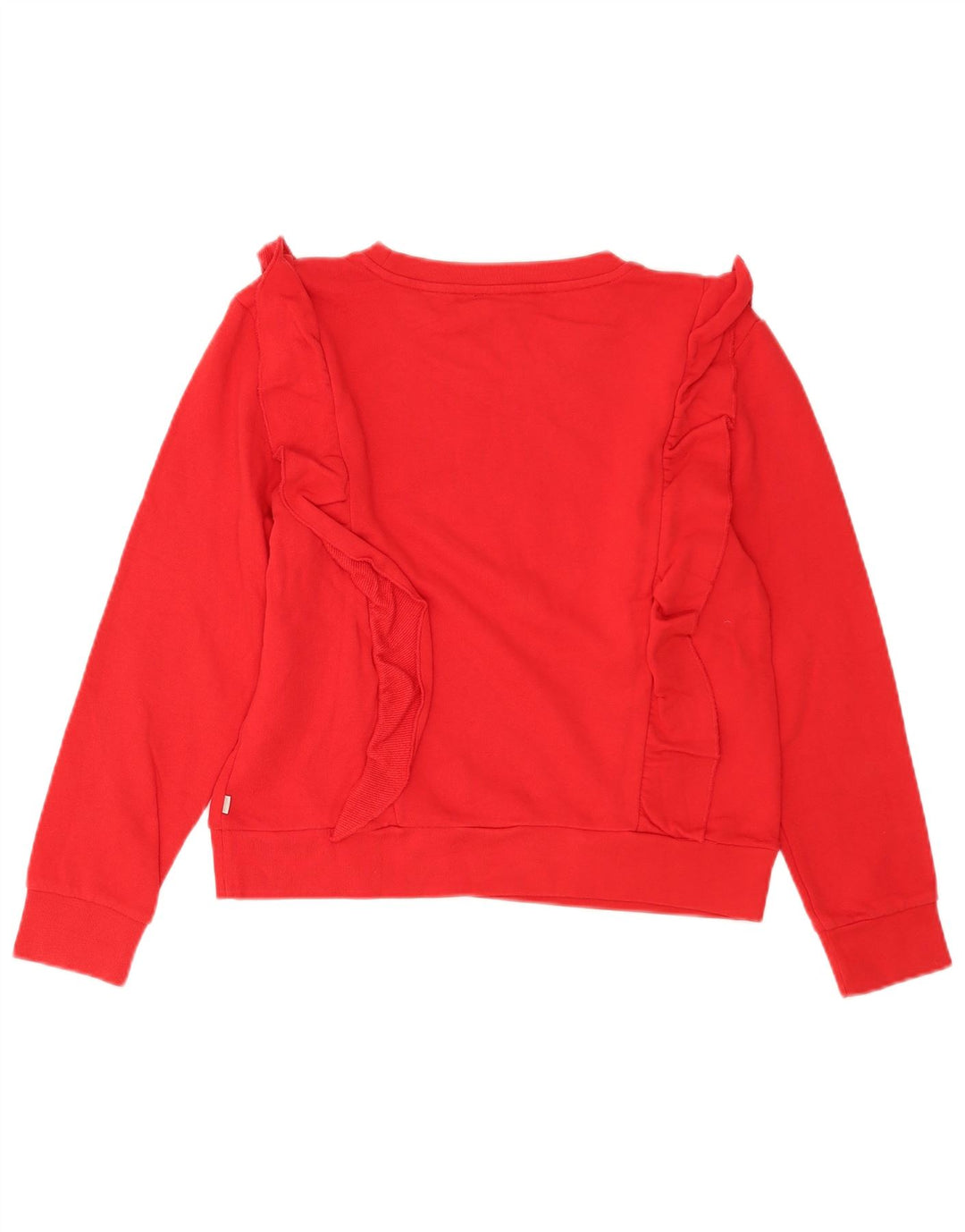 Levi's Dame Sweatshirt Jumper UK 14 Medium Rød Bomuld