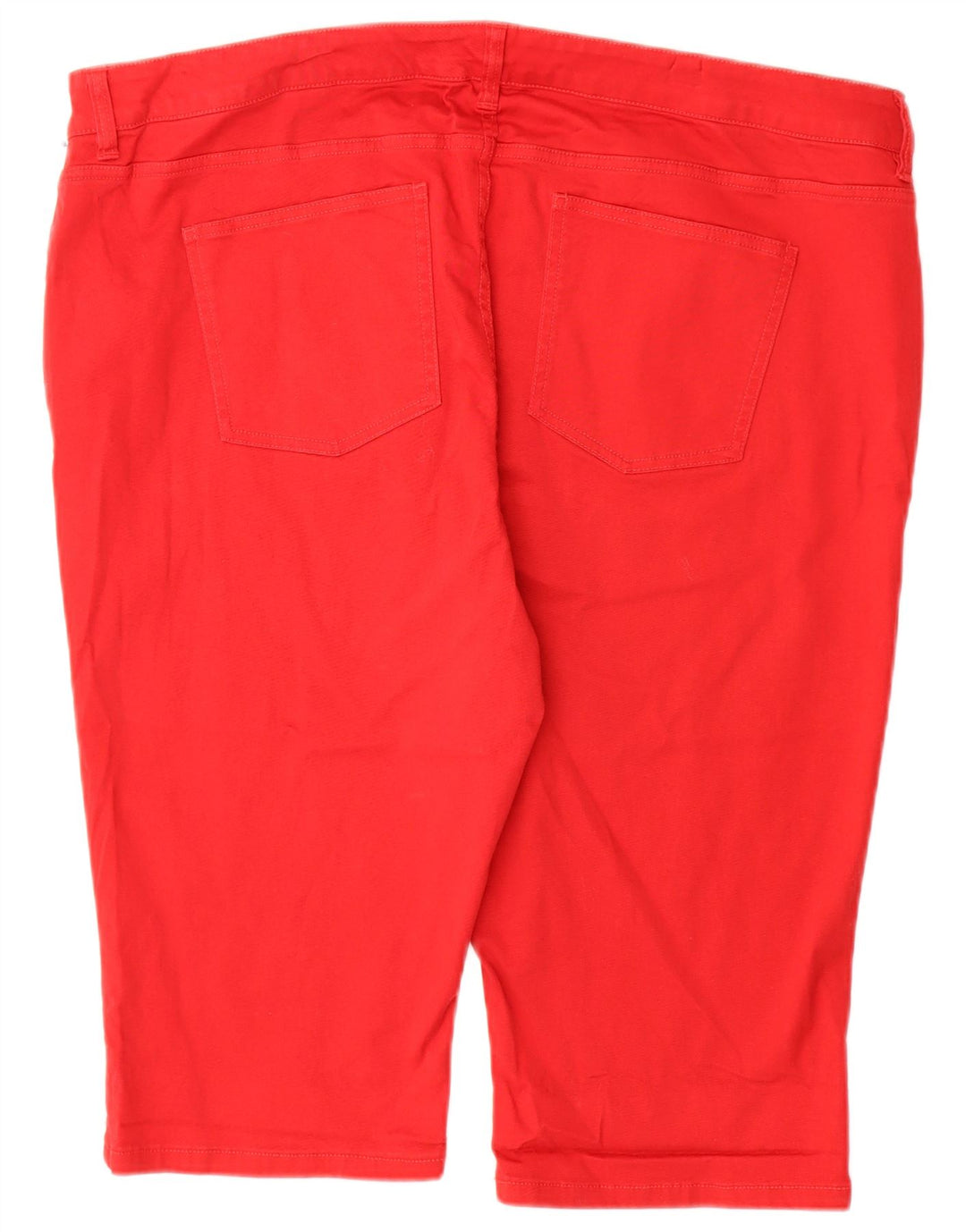CHAPS Bermuda Casual Shorts til kvinder US 22 3XL W44 Rød Bomuld