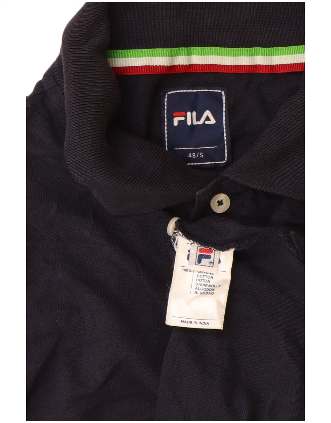 Fila Polo skjorte til mænd IT 48 Lille marineblå bomuld