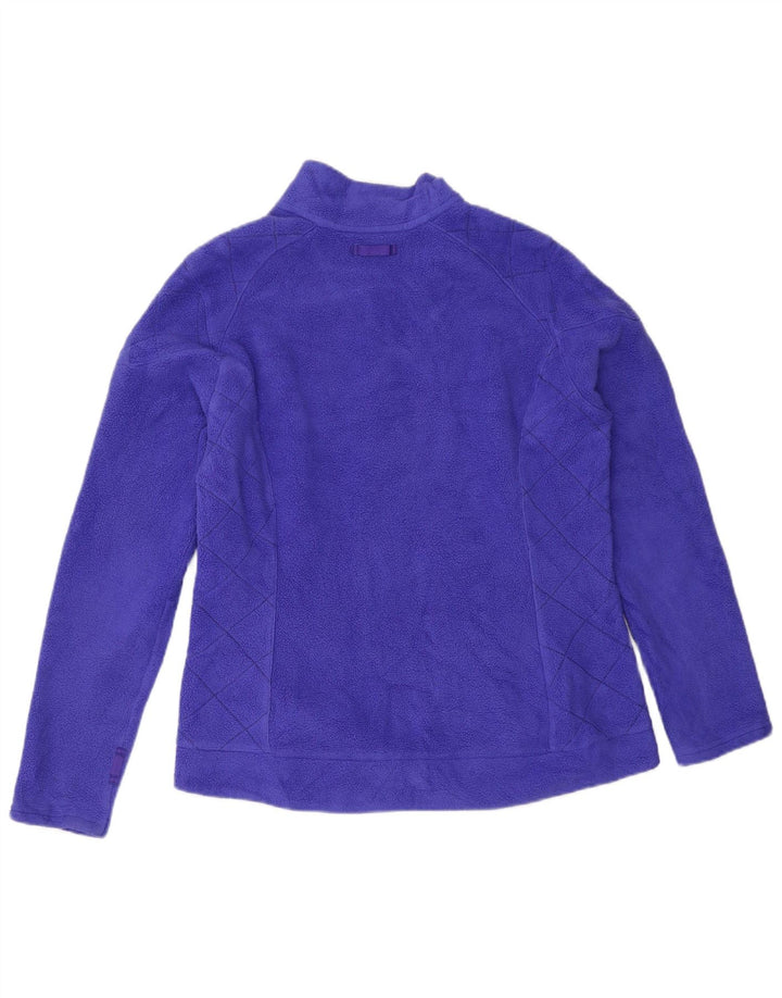 EDDIE BAUER Fleecejakke til kvinder UK 14 Medium Lilla Polyester
