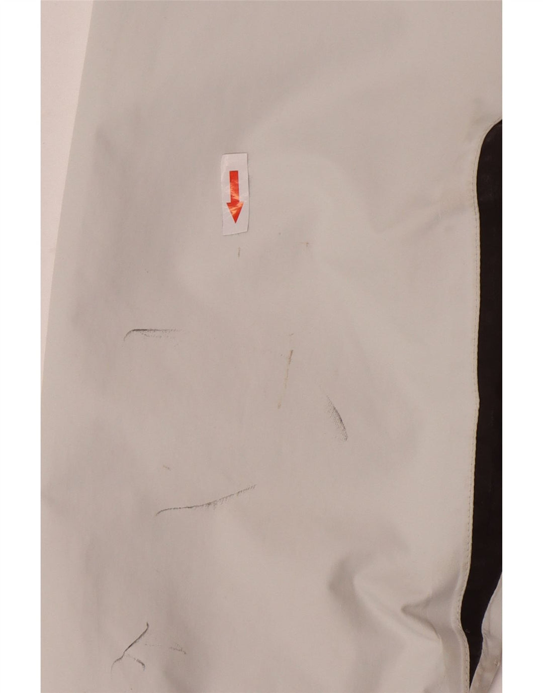 Helly Hansen Regnjakke med hætte til kvinder UK 14 Medium Off White Colourblock