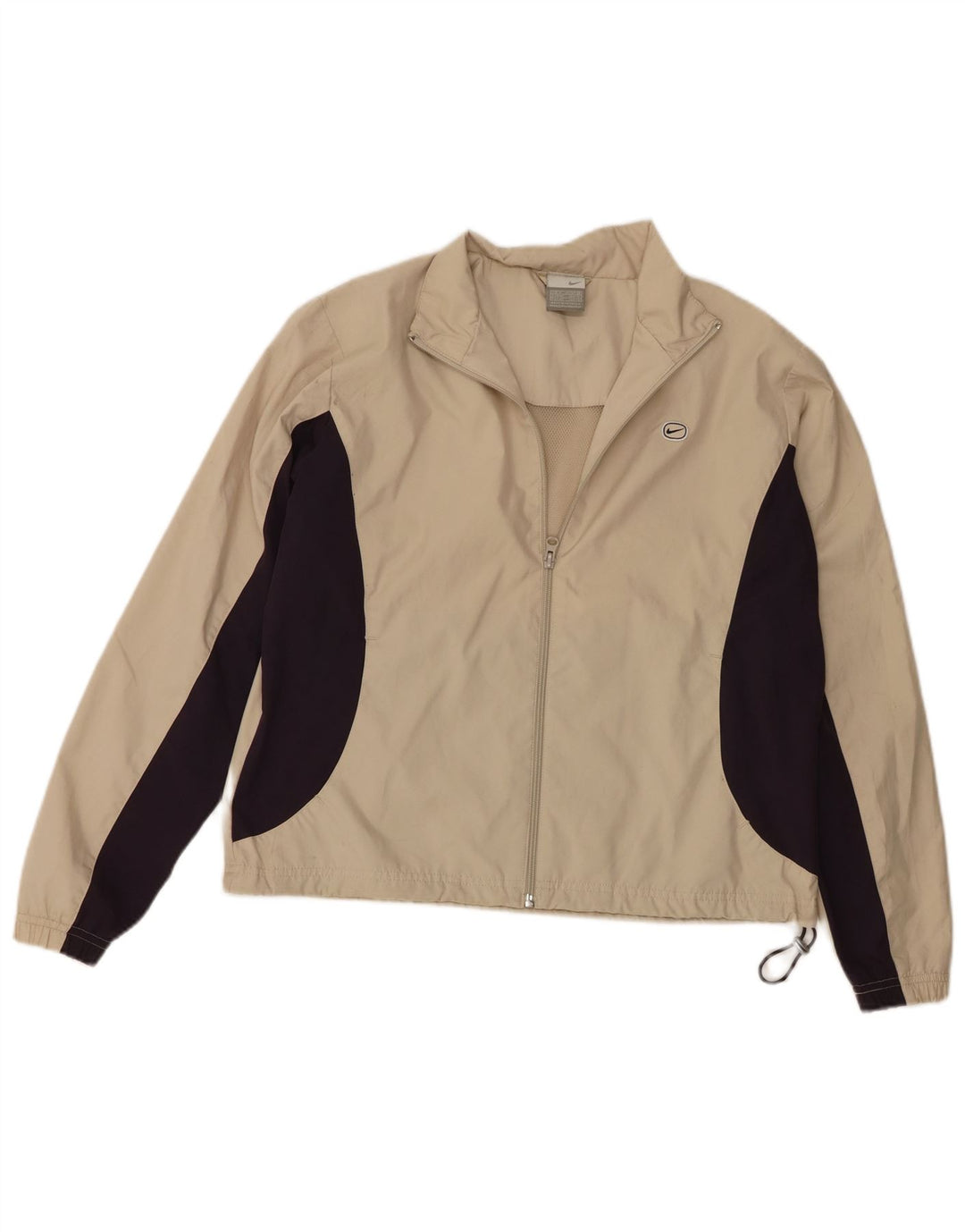 Nike træningsdragt topjakke til kvinder UK 10/12 Medium Beige Colourblock