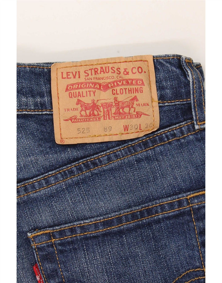 Levi's Dame 525 Bootcut Jeans W30 L30 Marineblå Bomuld