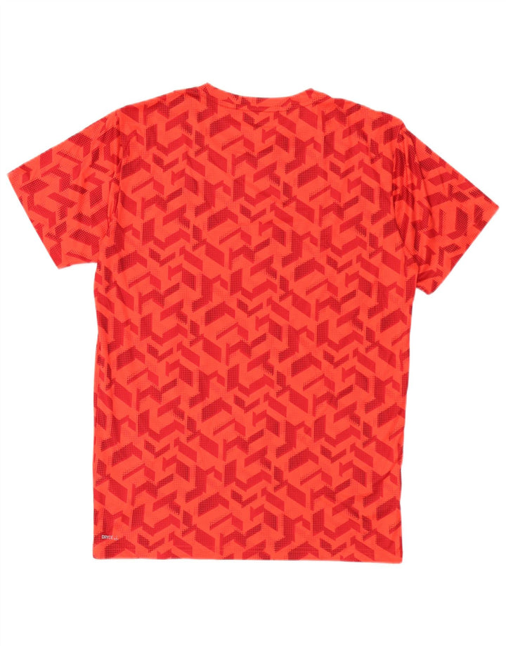 Puma herre T-shirt top lille rød geometrisk polyester