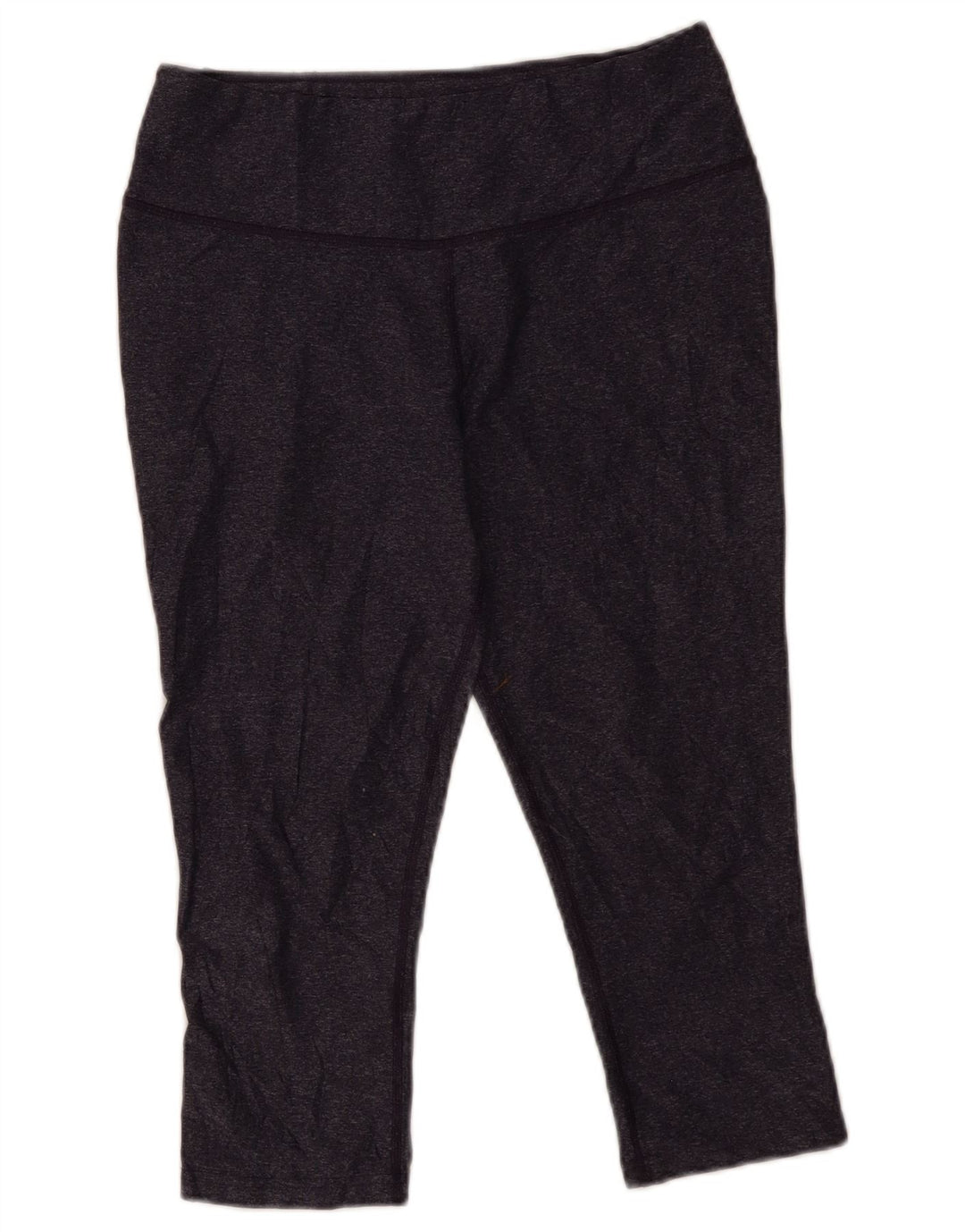 Nike Dame Dri Fit Capri Leggings UK 14 Large Navy Blue Polyester