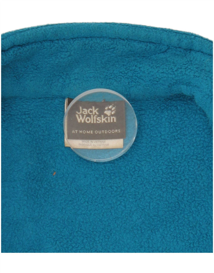 Jack Wolfskin Dame Liner Fleece Jacket UK 10 Small Blue Polyester